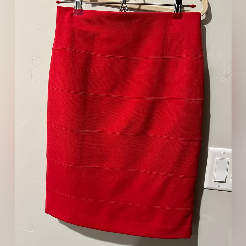 Alfani red skirt